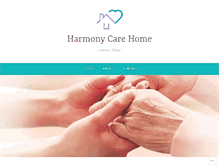 Tablet Screenshot of harmonycarehome.com